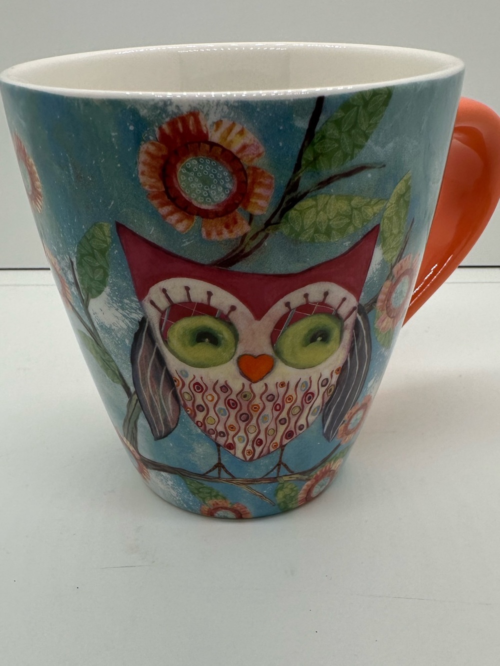 LANG Happy Owl Ceramic Mug Artwork by Wendy Bentley
